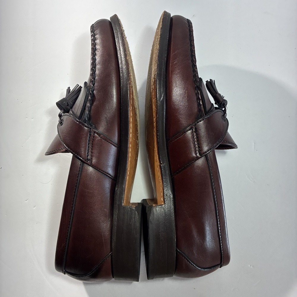 Allen Edmonds Enfield Kiltie Tassel Moc Toe Leather Loafer Mahogany Sz 8.5C - Picture 9 of 13